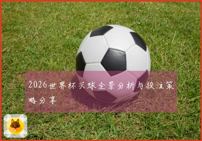 2026世界杯买球全景分析与投注策略分享